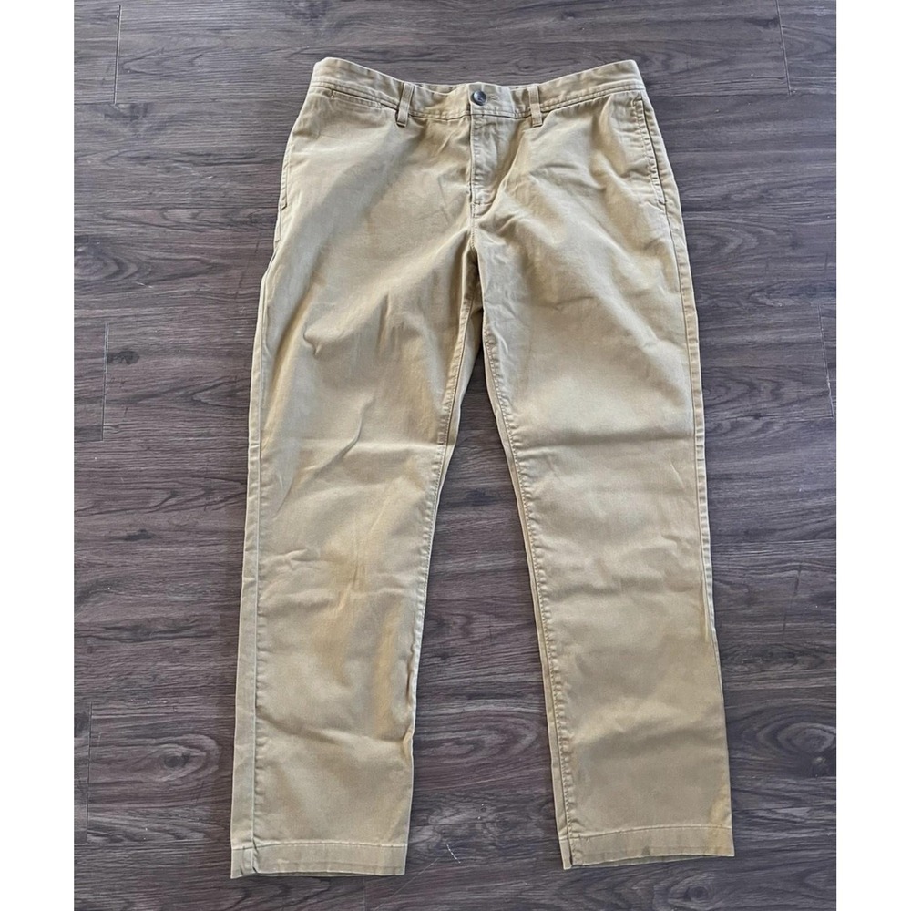 Wallin & Bros. Pants Mens 36x32 Beige Stretch Chino Casual Straight Leg Twill